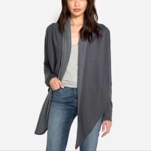 Johnny Was Calme Tie Front Cardigan Grey S NWOT